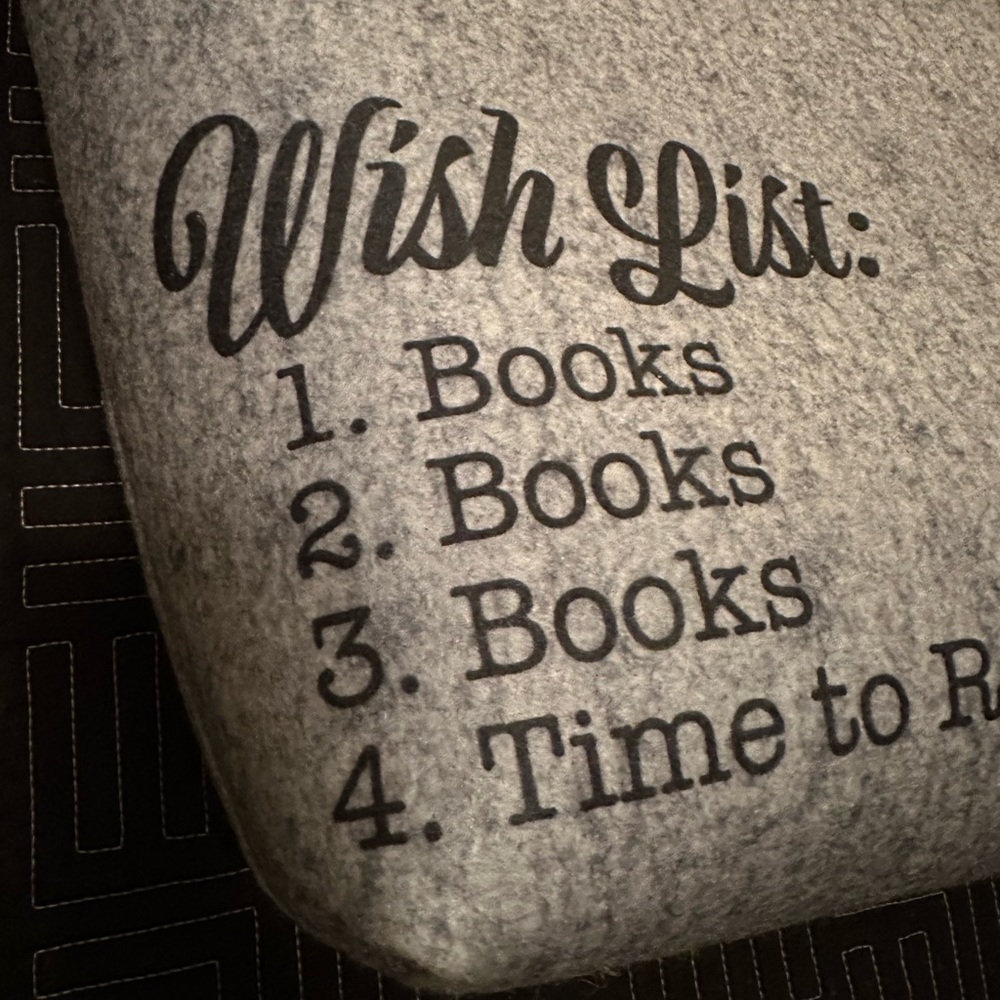 Barnes & Noble Gray Felt Tote Bag with Black Handles - Picture 2 of 2